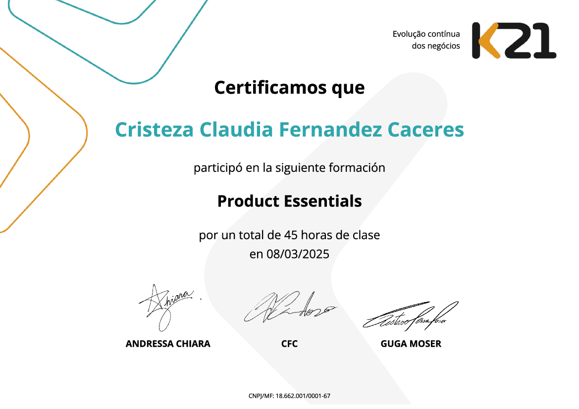 Certificado K21